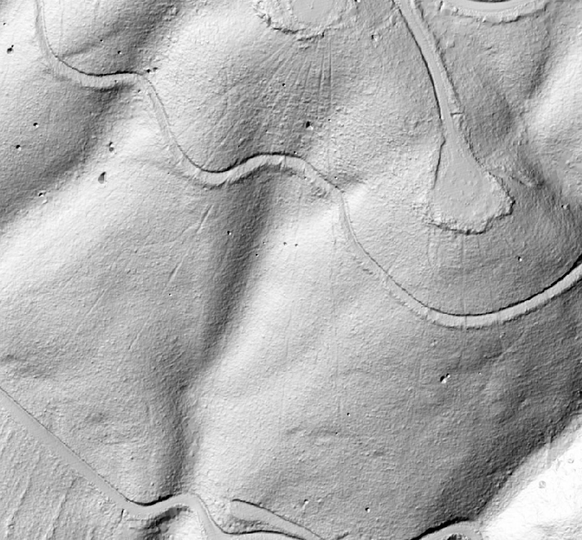 Modelo de terreno LiDAR en sombreado